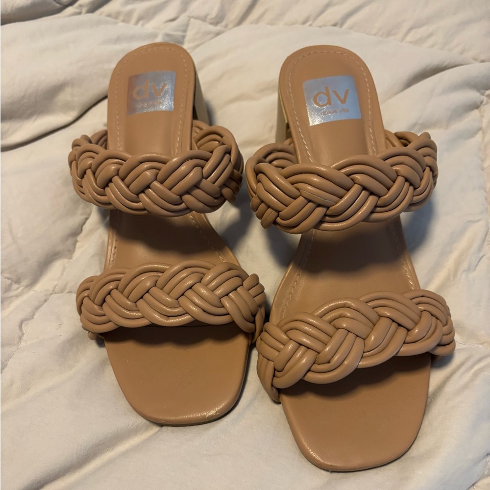 DV by Dolce Vita Women's Brown Braided Sandals